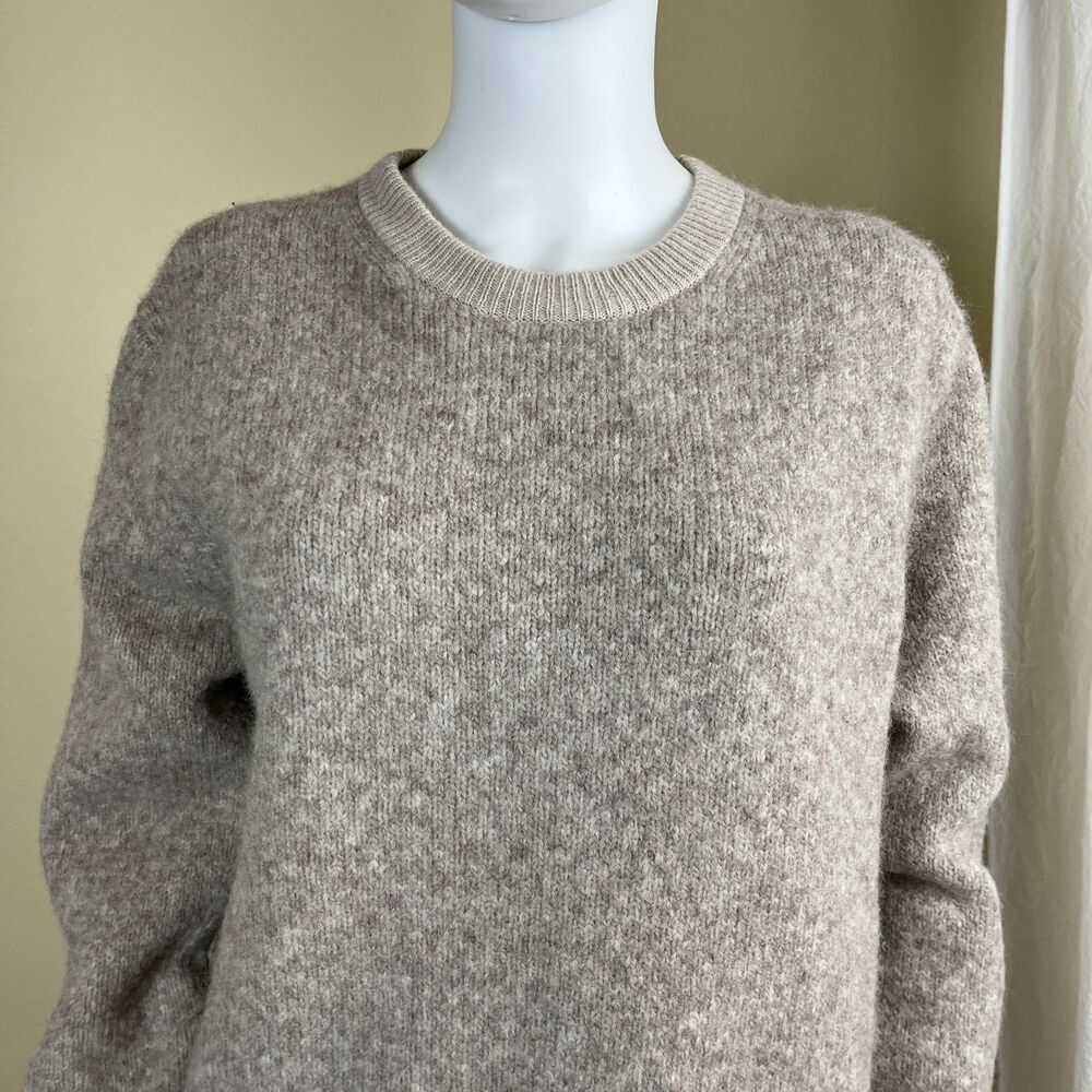 Wallace & Barnes Unisex Wool Llama Alpaca Crewneck Sweater Outdoor Casual Winter - Picture 7 of 15
